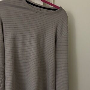 Rag & Bone Light Gray Striped sweater small petite